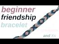diamonds and Xs tutorial beginner friendship bracelets
