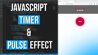 Timer on JavaScript Button with Pulse Animation Tutorial