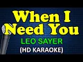Download Lagu WHEN I NEED YOU - Leo Sayer (HD Karaoke)
