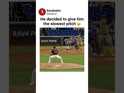 slowest pitch 😂 #baseball