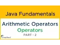 Java Arithmetic Operators Java Tutorial for Beginners 2