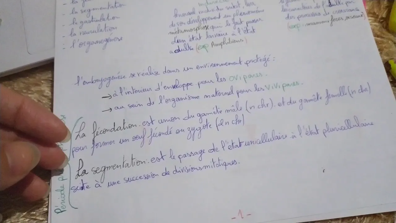 Résumé de l'introduction de cours BA (biologie animale)