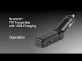 79476 GE Bluetooth FM Transmitter - Operation