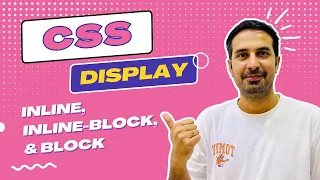 What is Inline Inline-block and Block Display property in CSS Learn Web Development