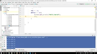 Java Beginners Tutorial - 8 For While Loops