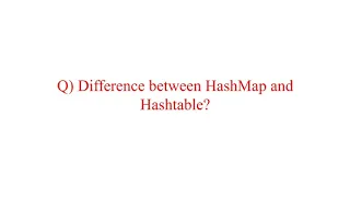 Difference between Hashmap and hashtable in Java Java interview questions and answer Code Decode