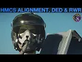 F-16C Viper JHMCS HMD Alignment DED Page RWR Tutorial DCS WORLD