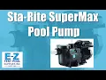 Programming the Pentair or Sta-Rite SuperMax VS Pump