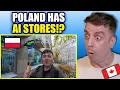 Canadian Reacts To Zabka Nano Warsaw Robot Hotdog Store
