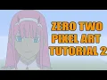 Minecraft Zero Two Pixel Art Tutorial 2 Darling In The Franx