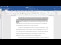 Microsoft Word 2016 - First Line Indent