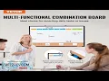 VEVOR 36 x 24 Monthly Calendar Whiteboard Cork Board Combo with Aluminum