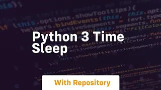 python 3 time sleep