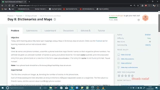 Directories and Maps Hacker Rank solution in java Day-08 challenge