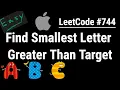 Find Smallest Letter Greater Than Target with Python JavaScript Java and C - LeetCode