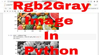 Python image processing tutorial for beginners RGB to Grayscale image in Python code