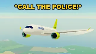 I Had To CALL The POLICE On MY PLANE! (Roblox)