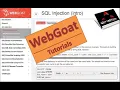 OWASP Webgoat SQL Injection Introduction Tutorial 2022