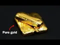 Turning old jewelry into pure gold bars