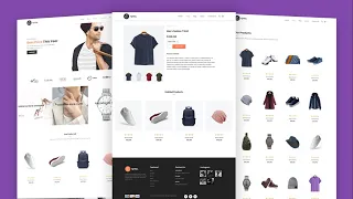Ecommerce Website With HTML CSS JavaScript Full Responsive e-commerce Website