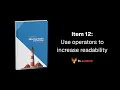 Effective Kotlin Item 12 Use operators to increase readability