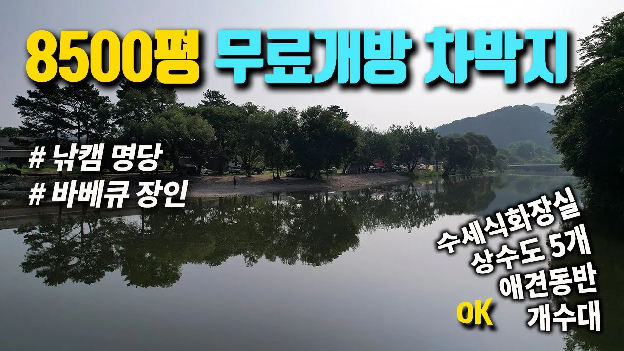 🎣🏕 8500평 사유지 무료 차박 캠핑 장소로 개방 / 낚시와 캠핑을 한 장소에서 / 디스커버리4 차박 / 고가네연구소 / 바베큐에 진심 썸네일