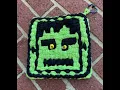 Potholder Frank Hallloween Frankenstein Pro Weaving Loom Art Double Weave DEBO