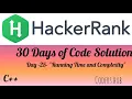 Day 25 Running Time and Complexity Hackerank Coding Solution in c