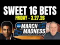 Friday NCAA Basketball Picks - 26 l Craig Trapp Indian Cowboy Sweet 16 Predictions