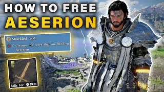 How to Free Aeserion Defeat Ancients Cleanse the Cores The Shackled God Quest Crimson Desert