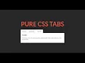 Tabs using Html and Css