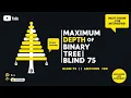 Blind 75 Maximum Depth of Binary Tree Leetcode 104 Optimal Solution Explanation C