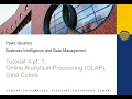 BIDM Tutorial 4 pt 1 Online Analytical Processing OLAP Data Cubes