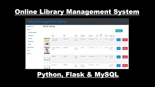 Online Library Management System with Python Flask MySQL Python projects