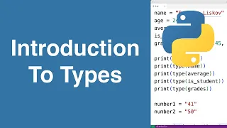 Introduction To Types Python Tutorial