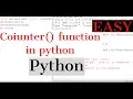 Python Tutorial Counter function in python