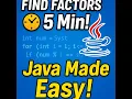 Find Factors of a Number Java Program Easy Explanation for Beginners