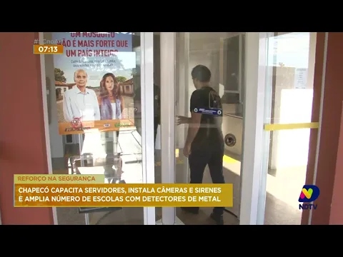 Equipamentos de segurança começam a ser instalados em escolas de Chapecó
