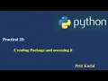 Python Lecture 25 Creating and Accessing Package