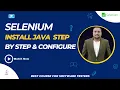 How to Install Java In Under 5 Minutes Selenium testing full course