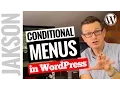 Page Specific Menus - Conditional Menus WordPress Tutorial 2017