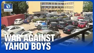 EFCC Impounds Vehicles From Yahoo Boys Others 