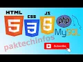 learn html css javascript php and mysqli with paktechinfos in urdu hindi by muhammad khalil website