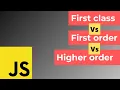 Firstclass Function First Order Function HigherOrder Function javascript