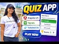Quiz App Signal Based Mini Projects using Angular 21 TailwindCSS