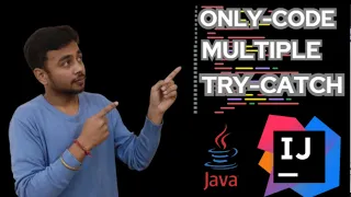 multiple try-catch block in java code example in code Skills021