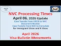 NVC Processing Times As of April 06 2026 April 2026 Visa Bulletin Movements