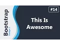 Twitter Bootstrap 3 Design 2 In Arabic - Creating This Is Awesome Section