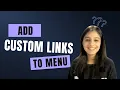 How to add custom links to menu on your WordPress site