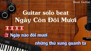 Karaoke Ngày Còn Đôi Mươi - Tiểu Mỹ Guitar Solo Beat Acoustic | Anh Trường Guitar